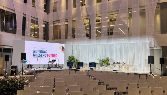 Conference stage production